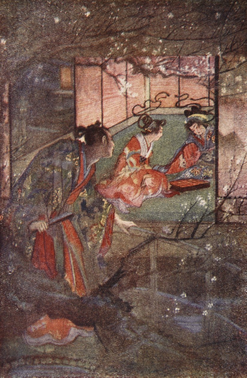 Kato Sayemon in the Palace of the Shogun Ashikaga, illustration from 