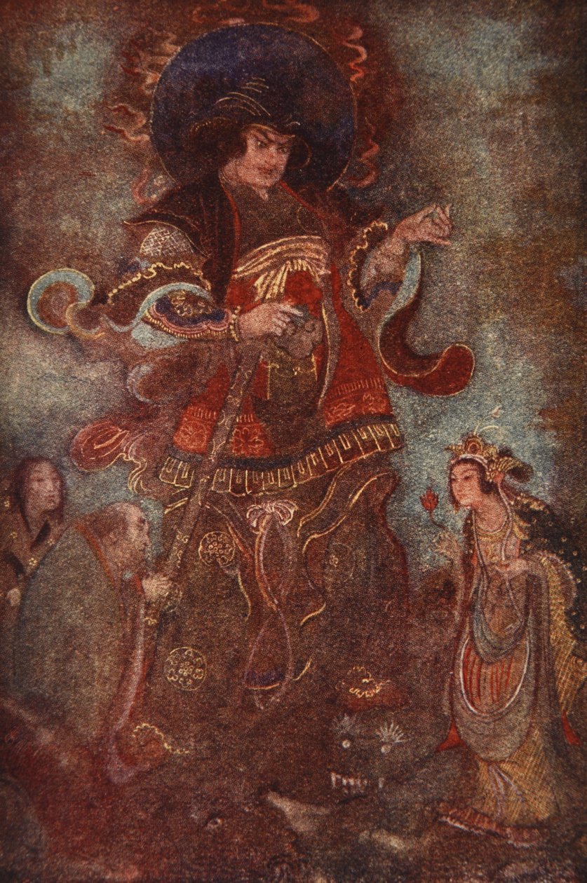 Susa-no-o and Kushi-nada-hime, illustration from 