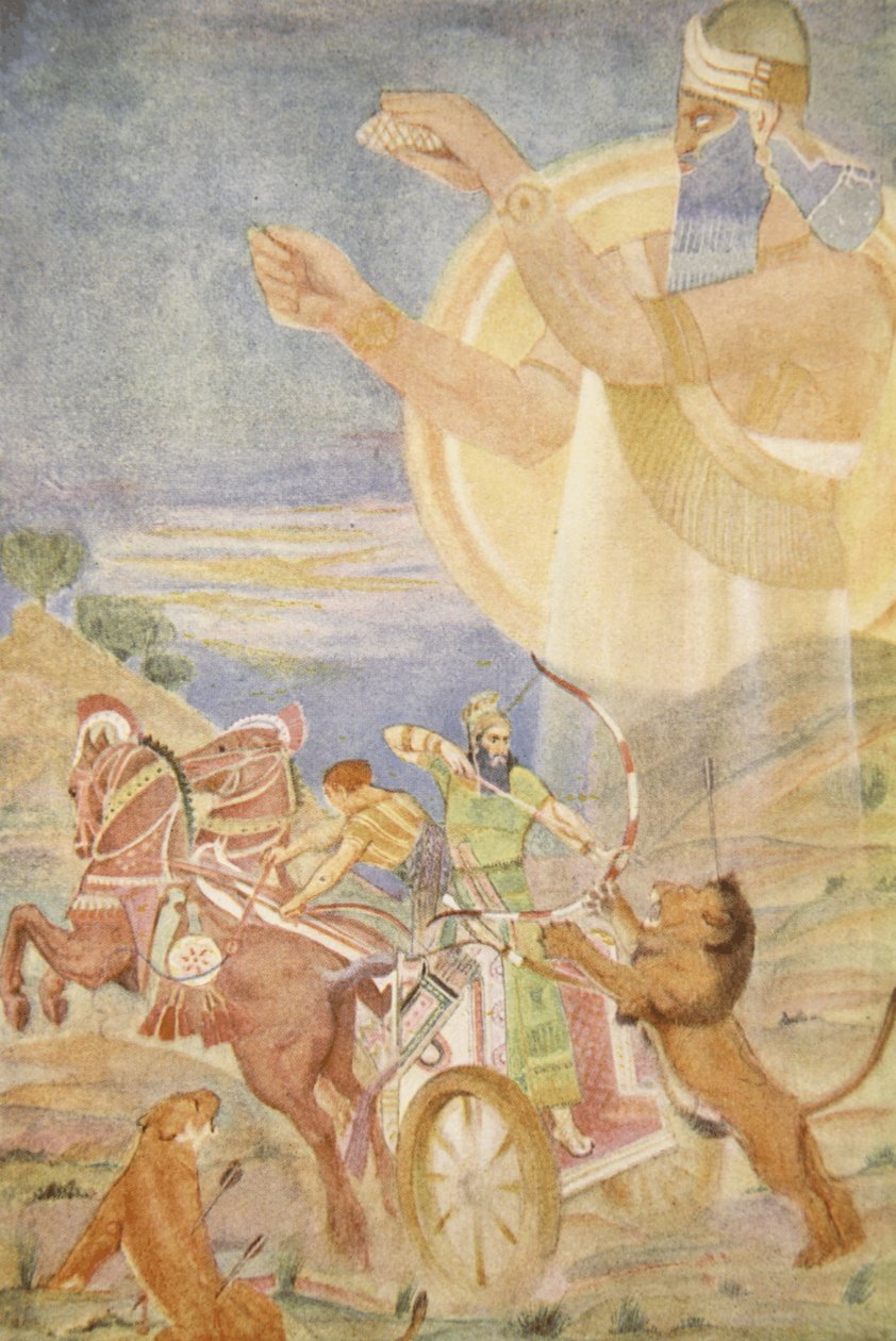 Tiglath-Pileser I directed by Ninib, illustration from 