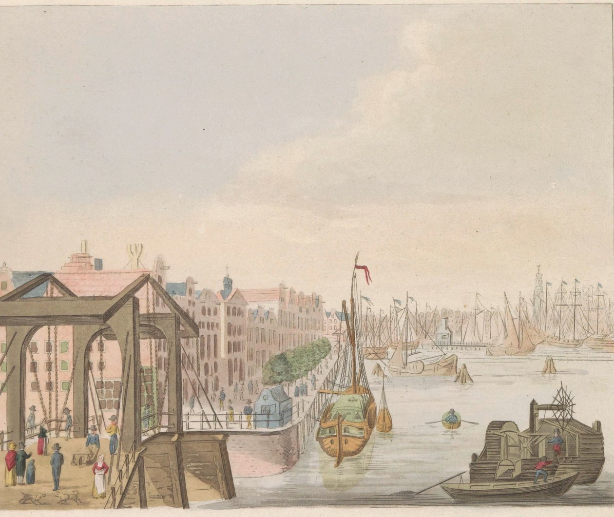 Buitenkant in Amsterdam, ca. 1810-1813 by Evert Maaskamp