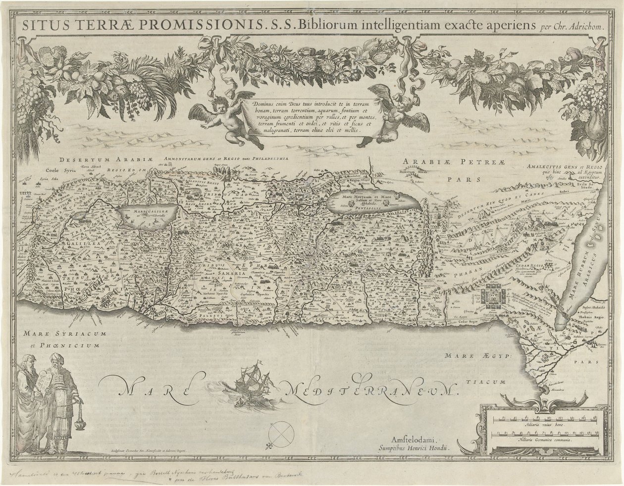 Map of the Promised Land by Evert Simonsz Hamersvelt