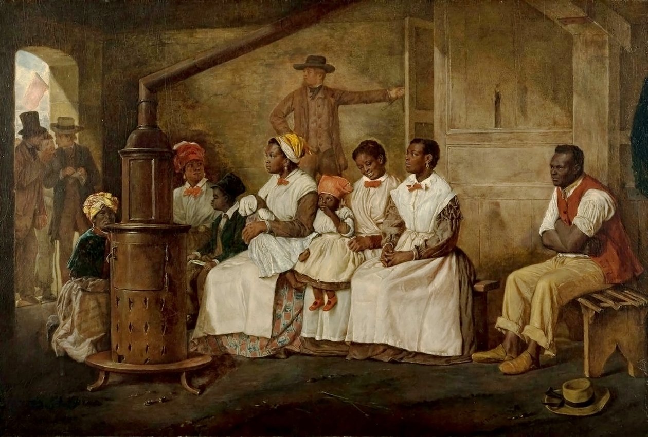 Slaves Waiting for Sale, Richmond, Virginia by Eyre Crowe