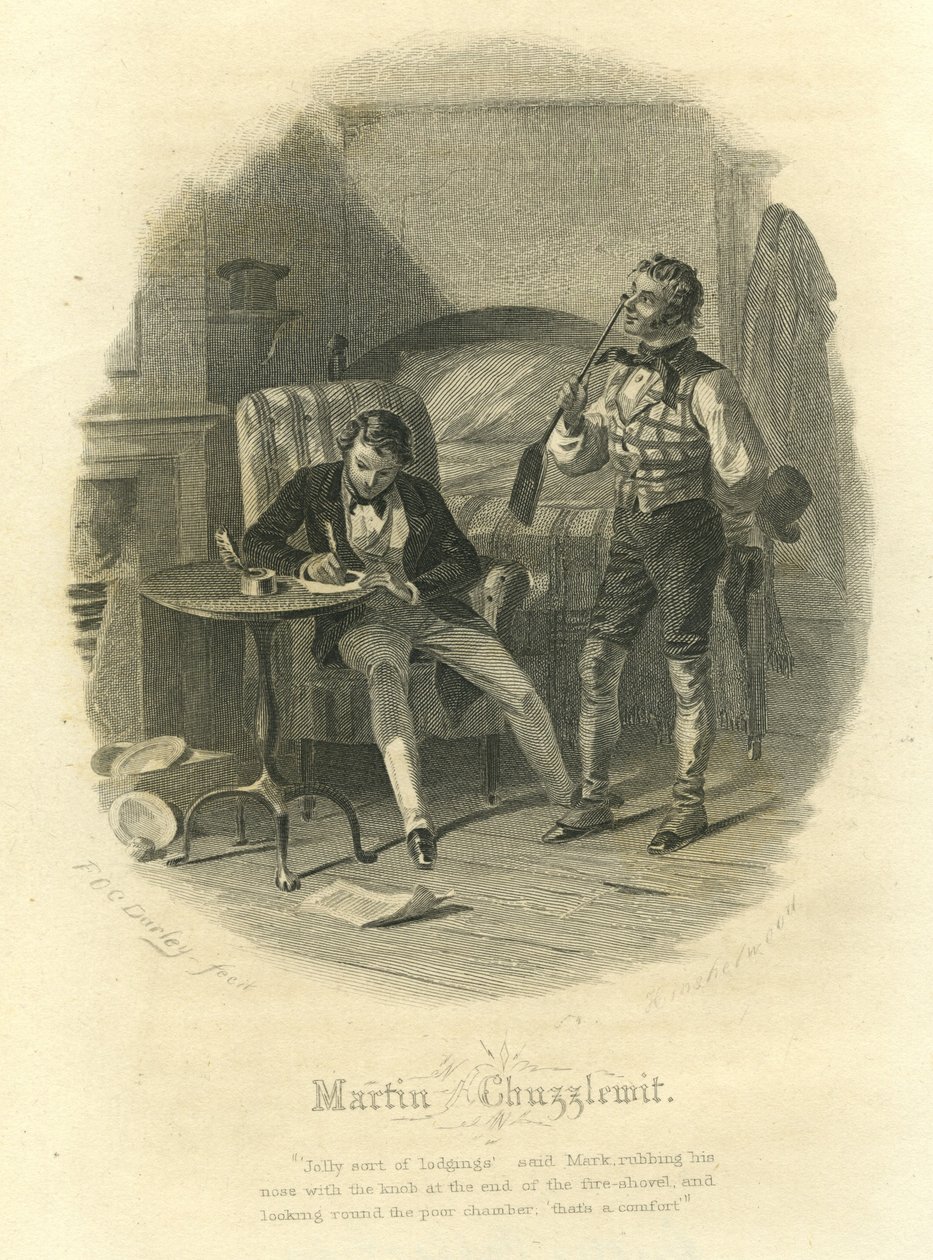 Martin Chuzzlewit: Mark Tapley and Martin Chuzzlewit by F.O.C. and McRae, C. John Darley
