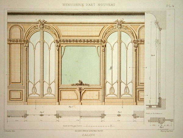 Design for a living room wall by F. Barabas