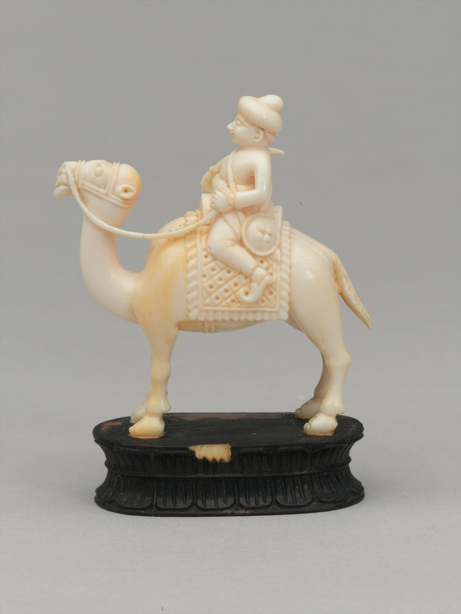 Black knight, chess piece, India, c.1820 by F. Ernest Jackson