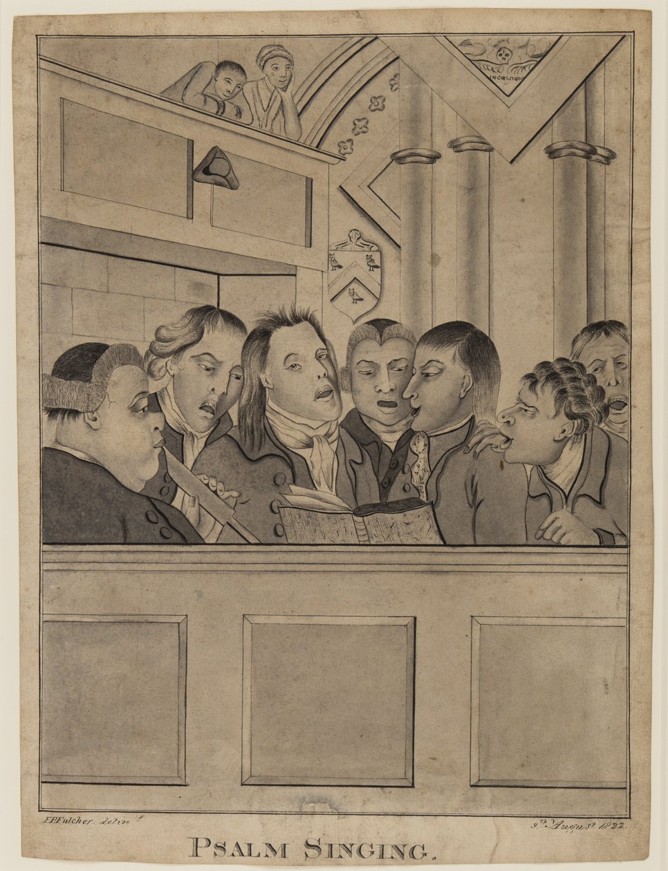 Psalm Singing, 9 August 1822 by F. P. Fulcher