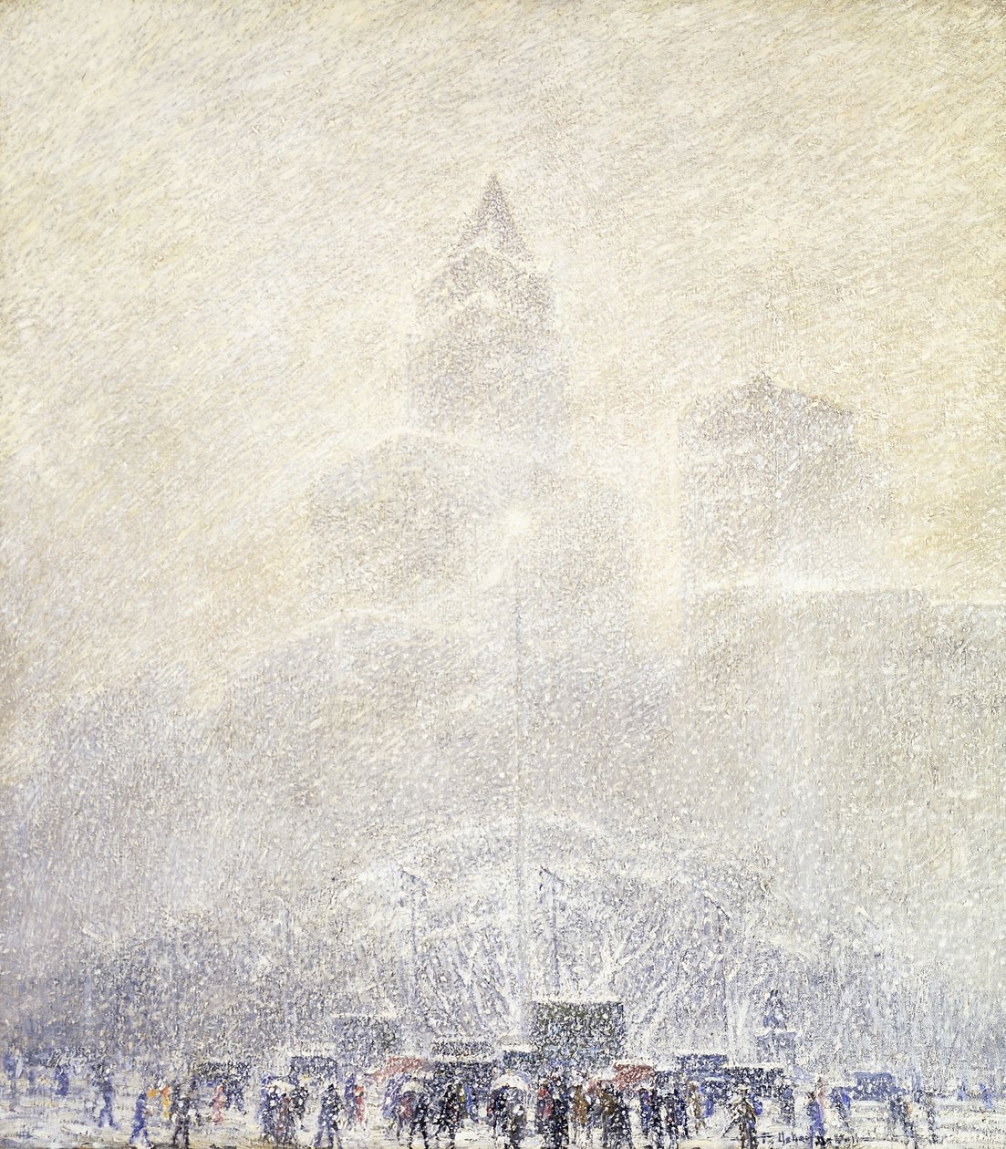 Eternal Light, Madison Square, Winter by F. Usher de Voll