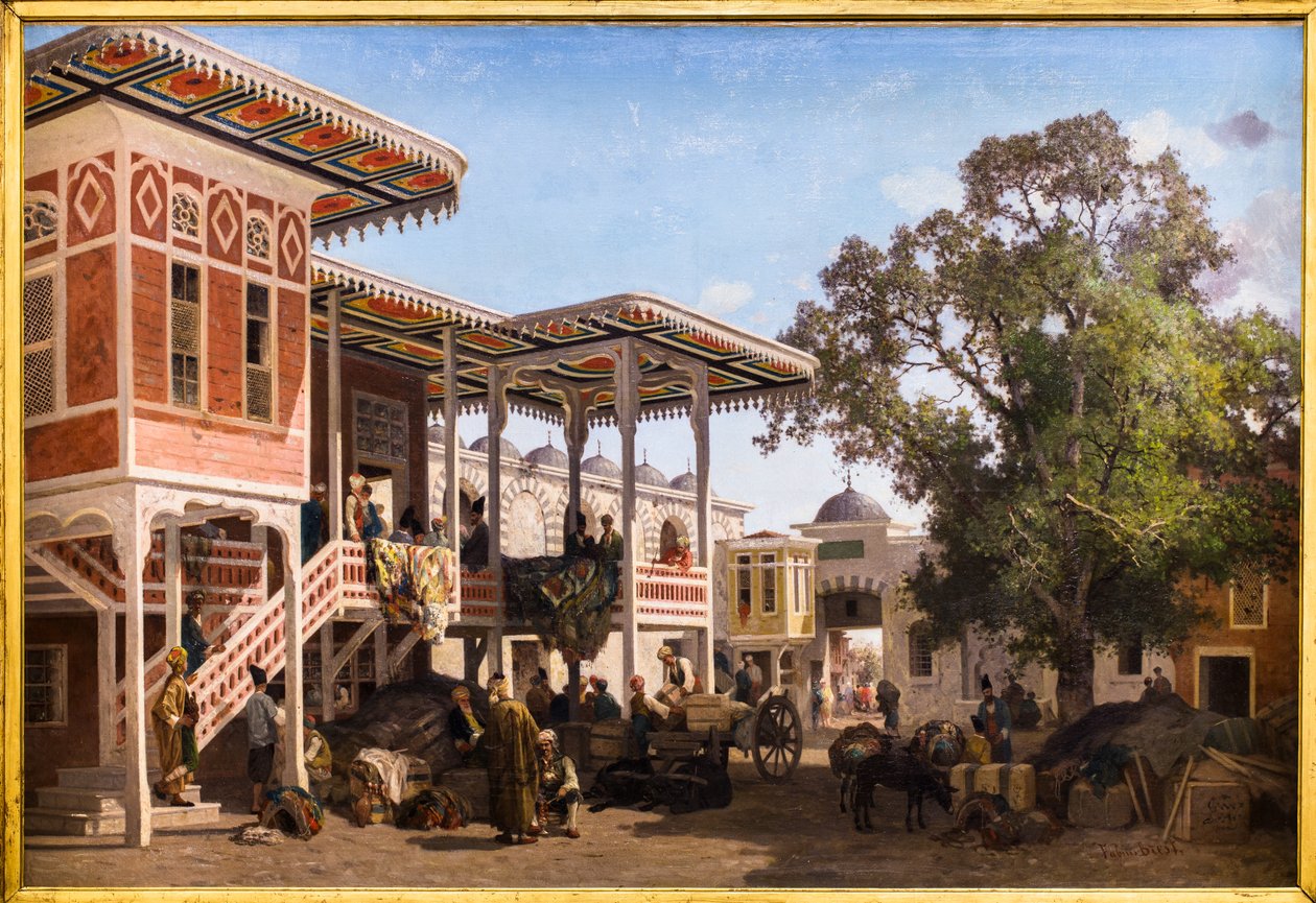 Caravanserai Courtyard in Trebizond by Fabius Brest