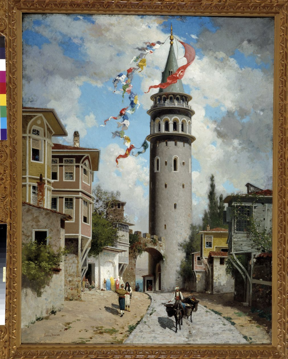 View of the Galata Tower in Constantinople by Fabius Brest