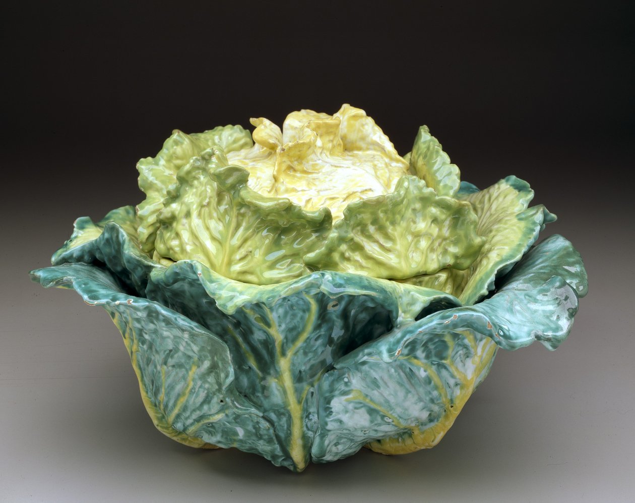 "Cabbage" tureen and cover by Factory Sceaux