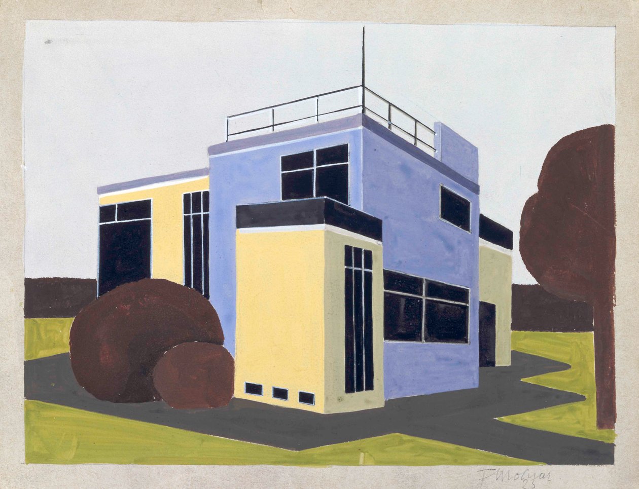 Design for a Detached House by Farkas Molnar