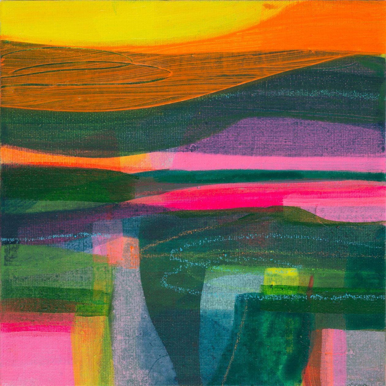 Deep Within the South Downs, 2021 by Faye Bridgwater