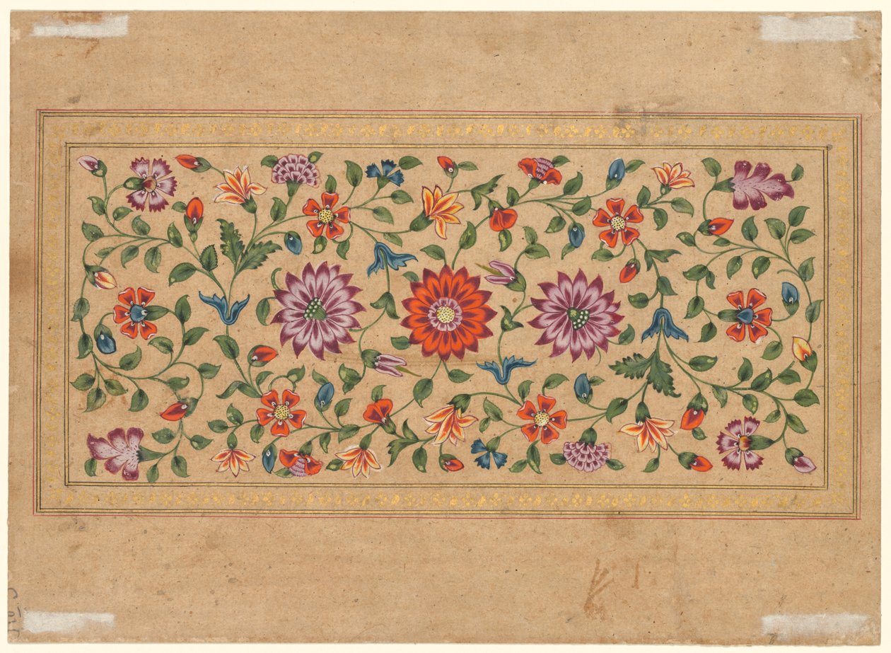 Scrolling Floral Vines (verso) by Fayzullah