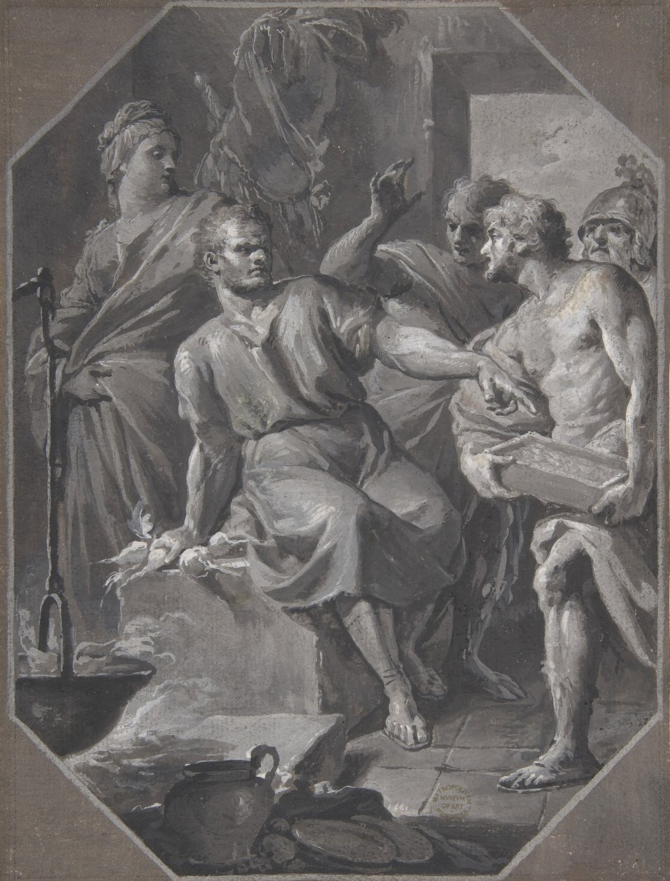 Manius Curius Dentatus Refusing the Presents of the Samnite Ambassadors