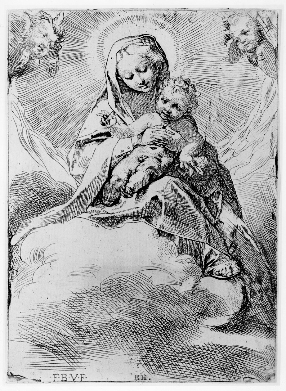 The Virgin and Child in the Clouds by Federico Barocci