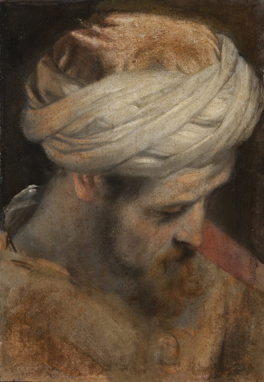The Head of a Priest (study for The Circumcision) by Federico Barocci
