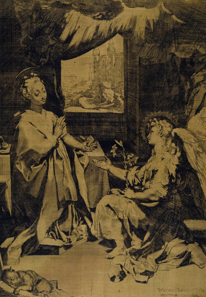 The Annunciation by Federico Fiori Barocci or Baroccio