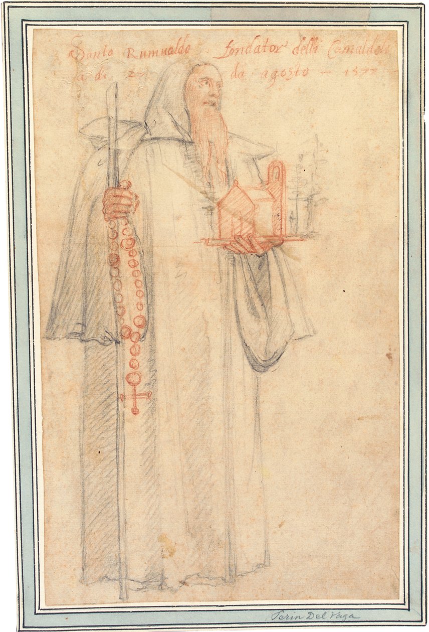 Fra Stefano as Saint Romuald, Holding a Model of a Church and a Rosary by Federico Zuccaro