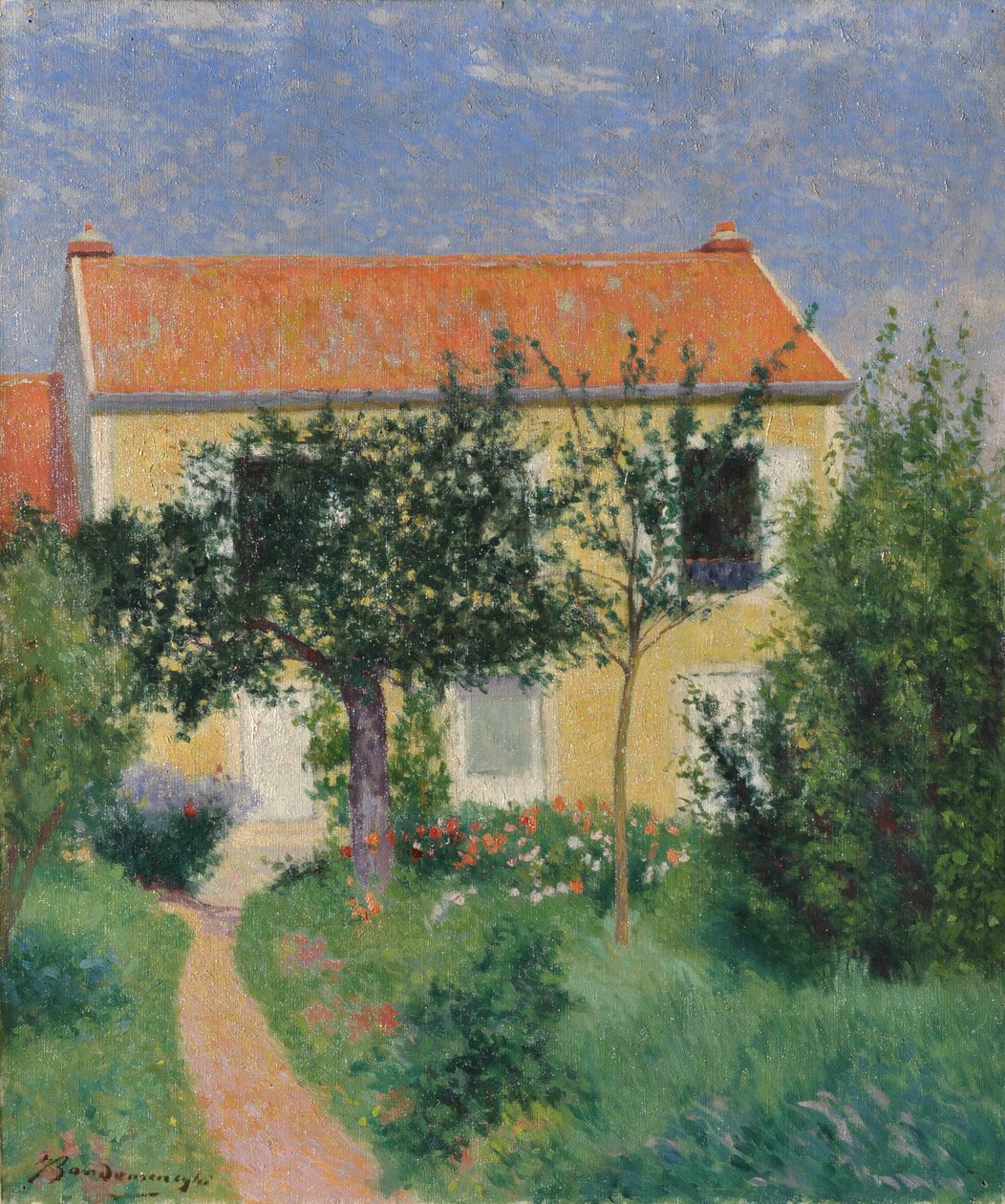 The red roof, c.1882-83 by Federigo Zandomeneghi