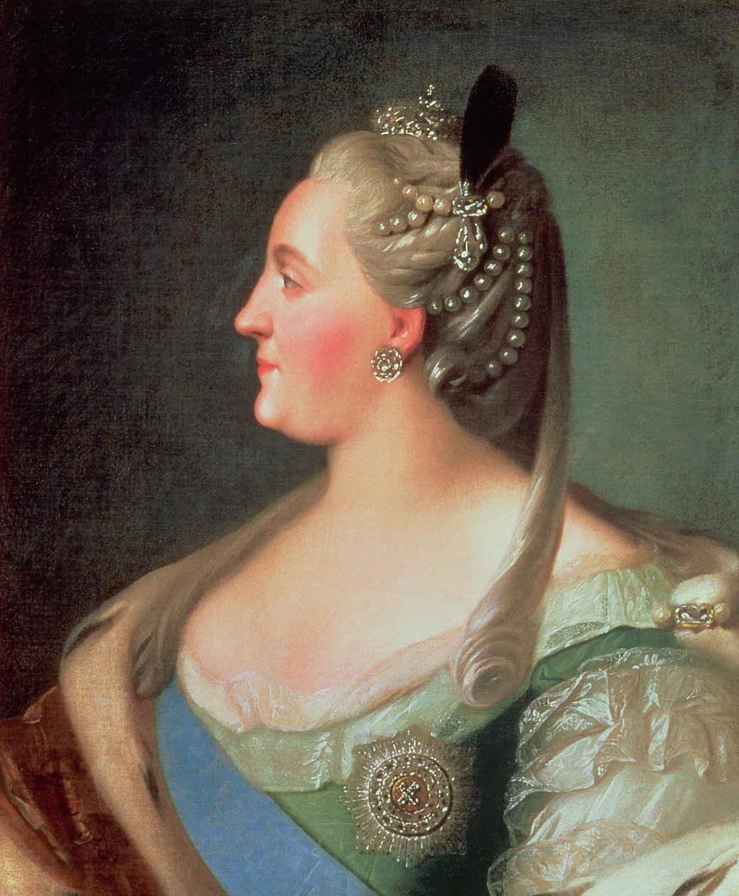 Portrait of Empress Catherine II the Great (1729-96), after 1763 by Fedor Stepanovich Rokotov