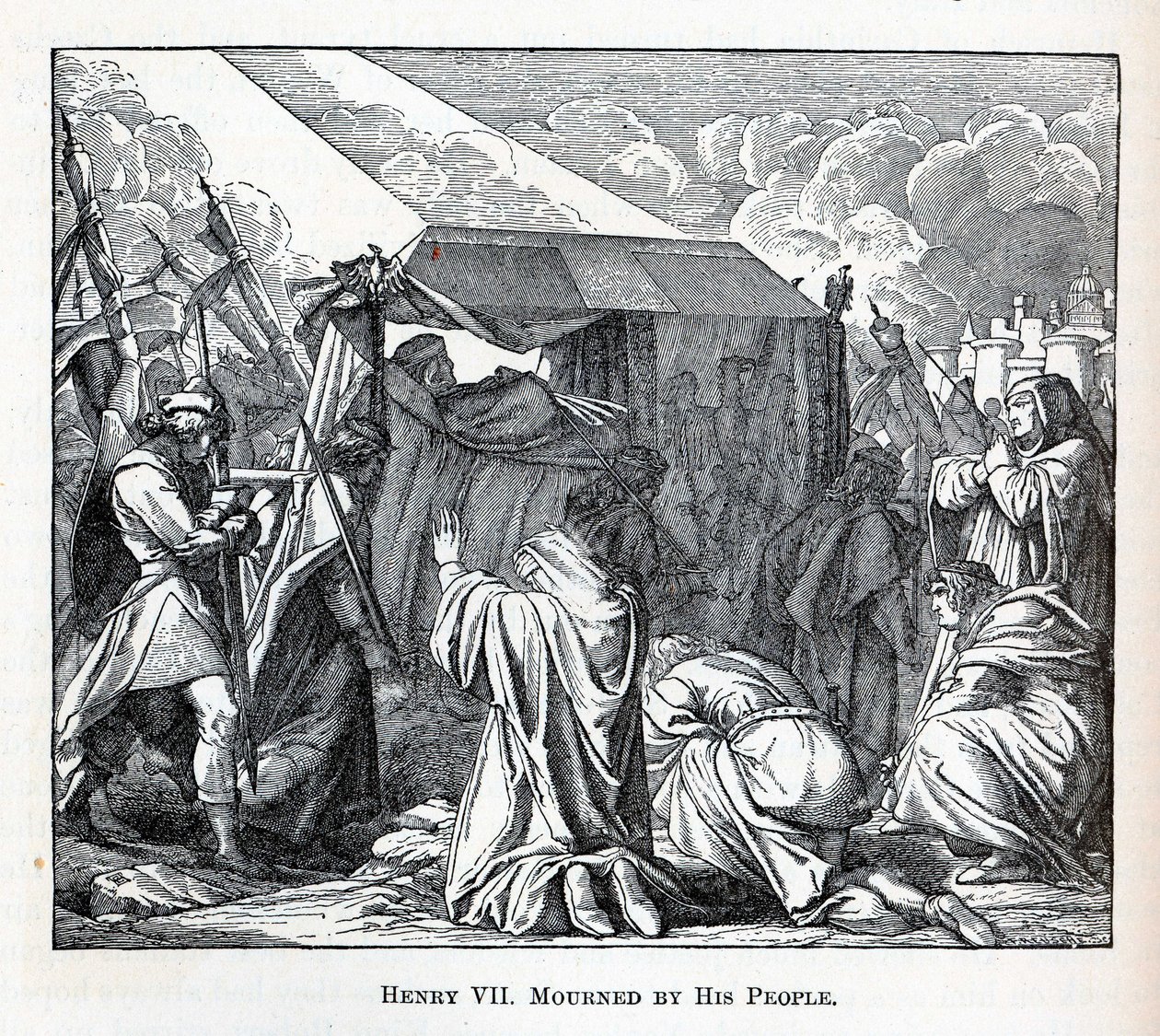 Henry VII Mourned by His People by Fedor Reusche