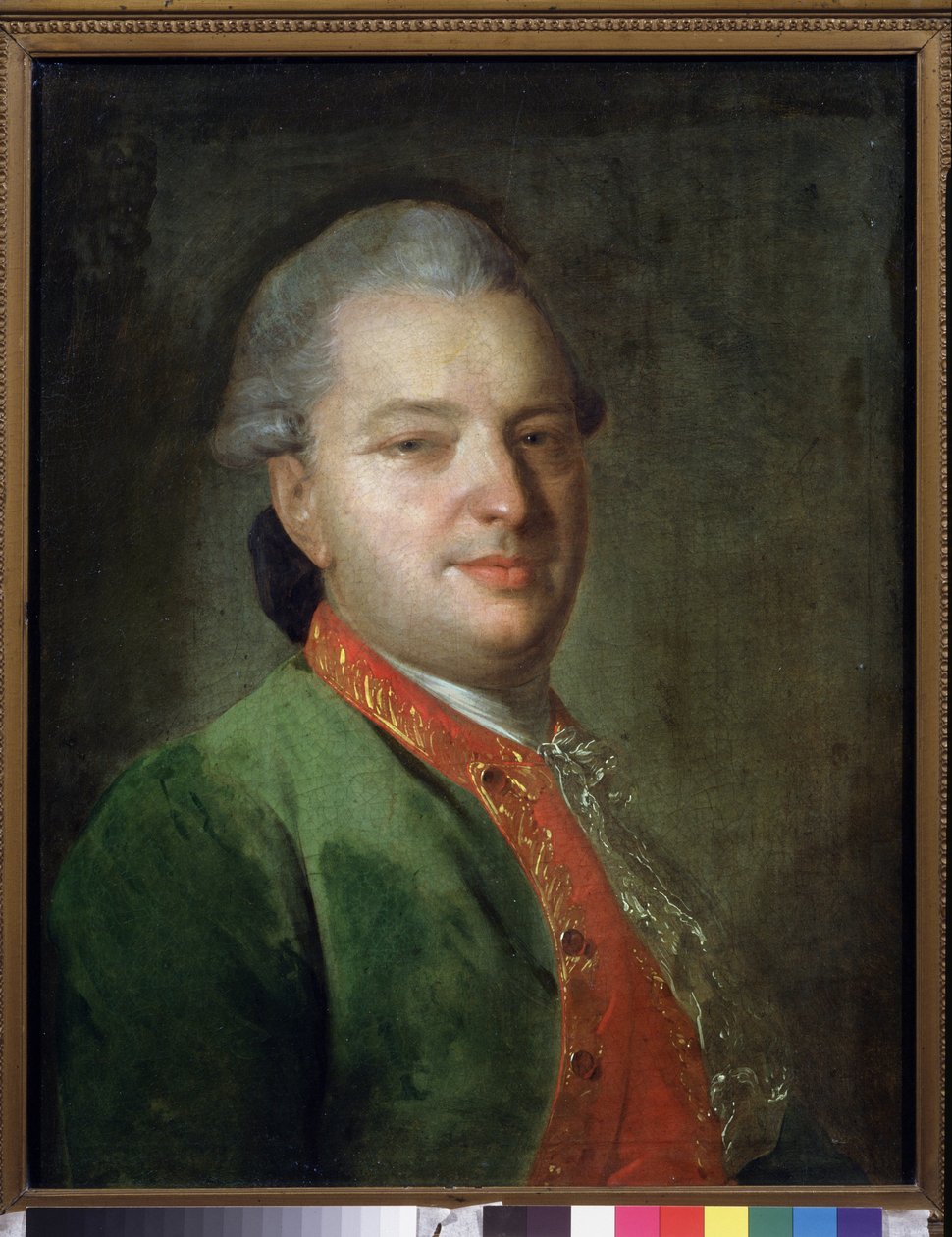 Portrait of Poet Vasily Maykov by Fedor Stepanovich Rokotov