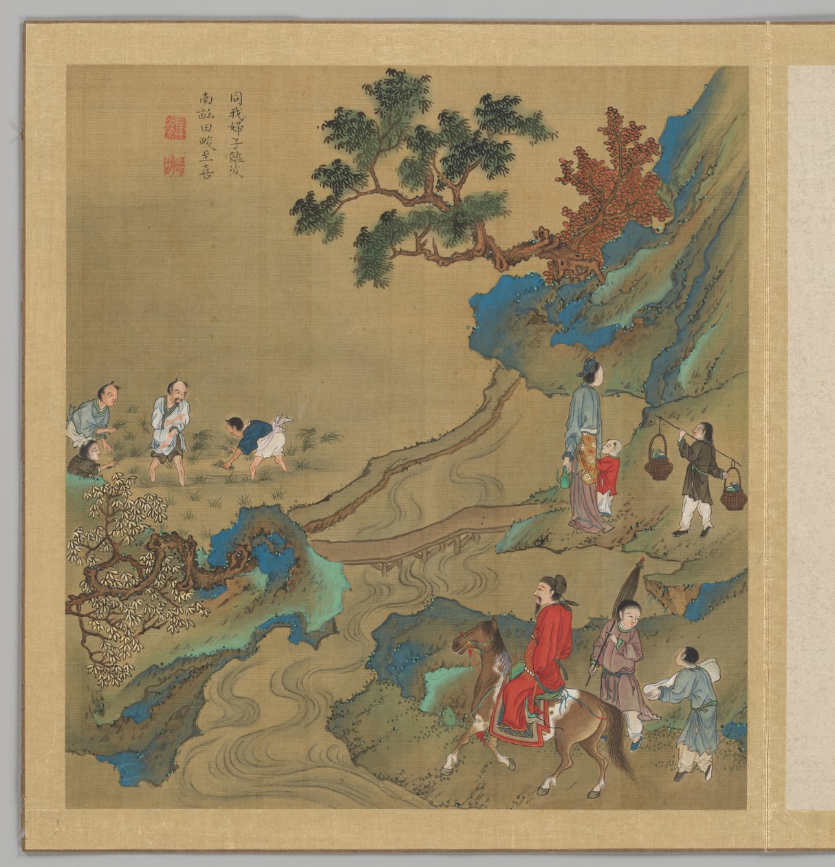 Odes of the State of Bin: The Seventh Month by Fei Qinghu (fl.late18th-early 19th century)
