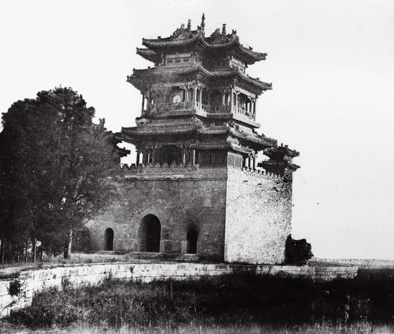 The Belvedere of the God of Literature at the Summer Palace, Beijing, 1860 by Felice Beato