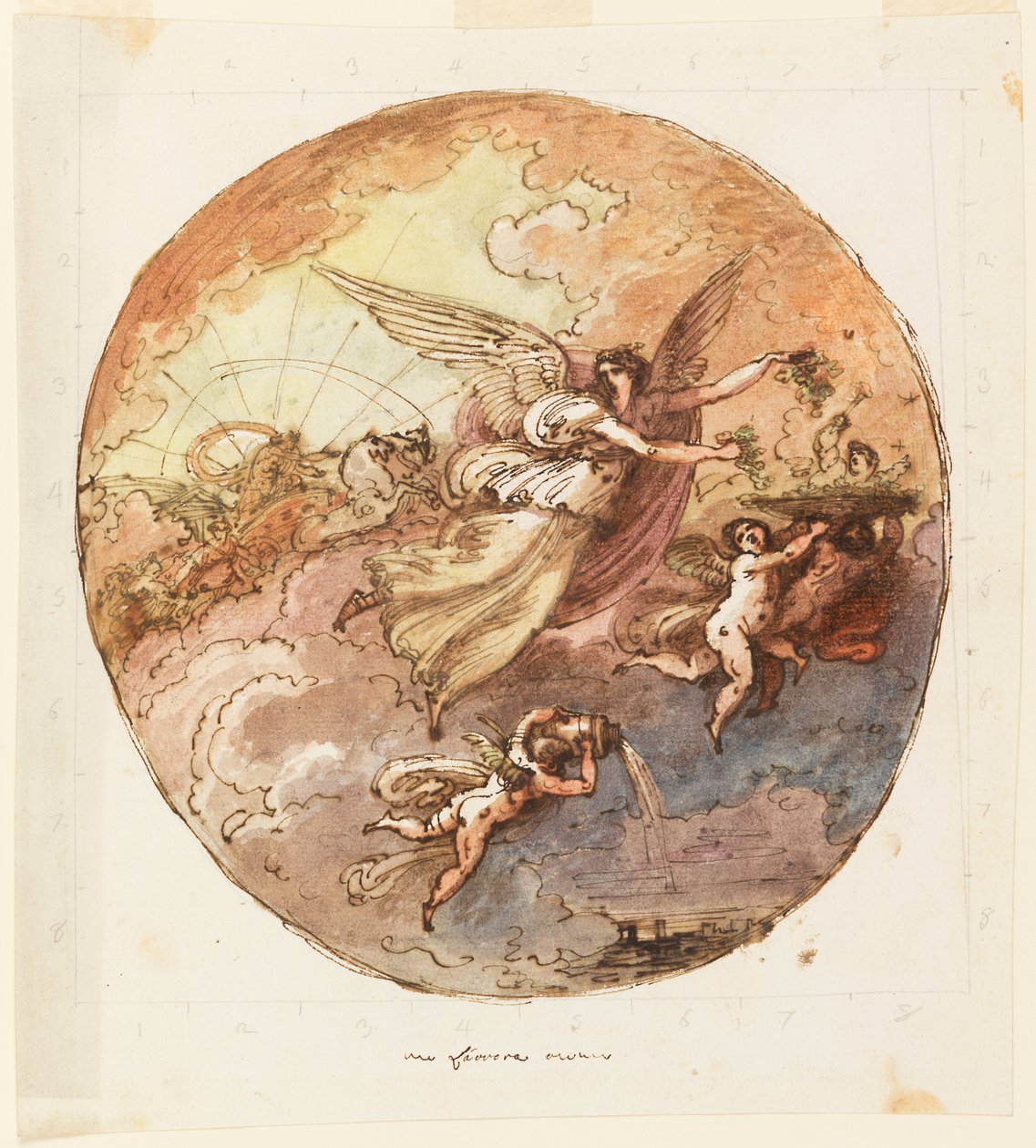 Project for Ceiling Design- Aurora by Felice Giani