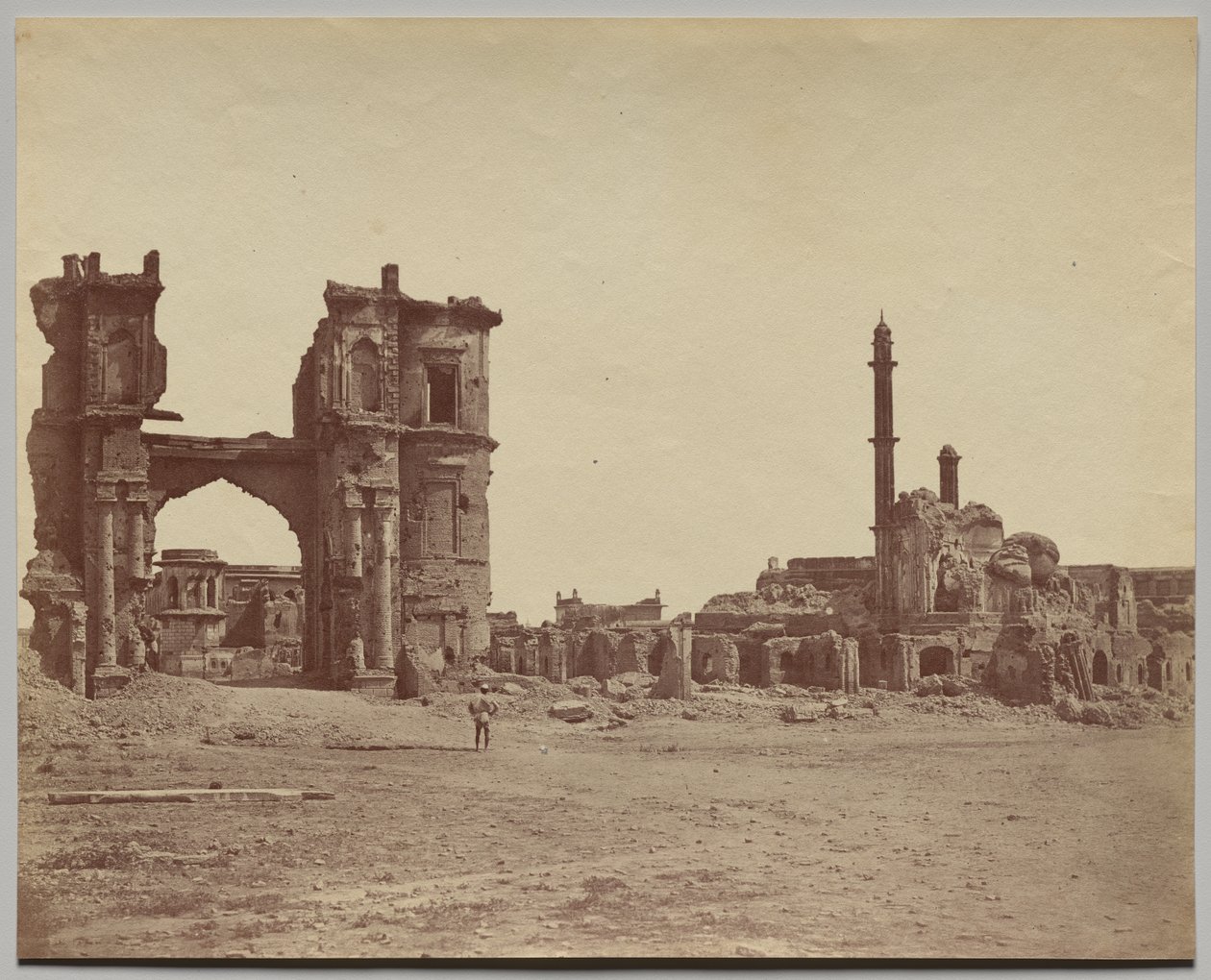 The Clock Tower in Front of the Bailee Guard Gate by Felice A. Beato