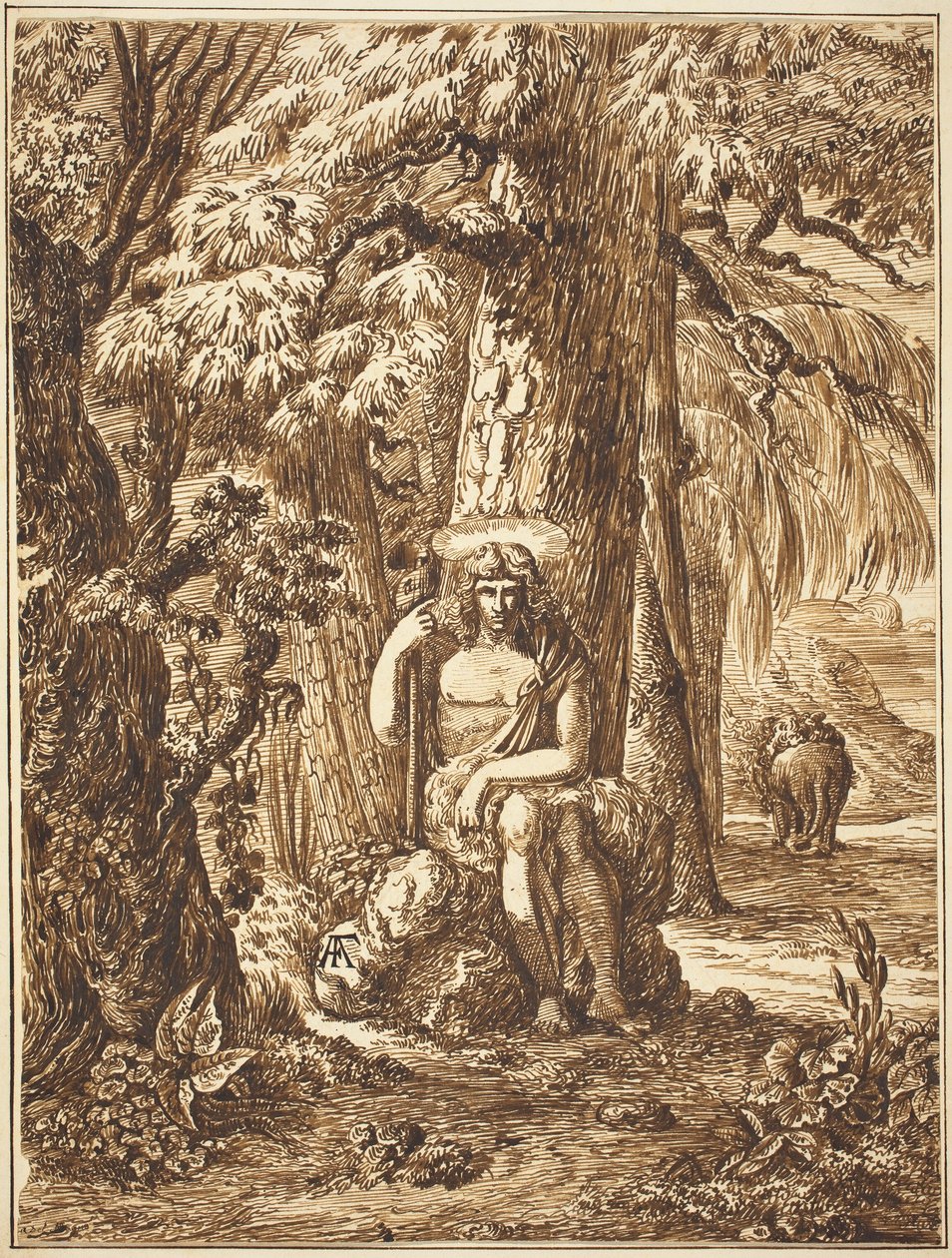 Saint John the Baptist in the Wilderness by Felice Albites