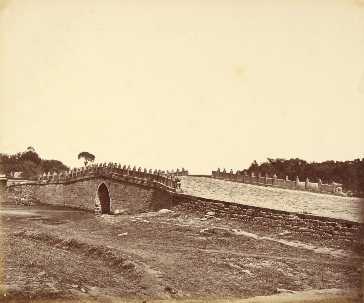 Bridge of Pa-lu-chian, the Scene of the Fight with Imperial Chinese Troops Near Pekin, September 21st, 1860 by Felice Beato