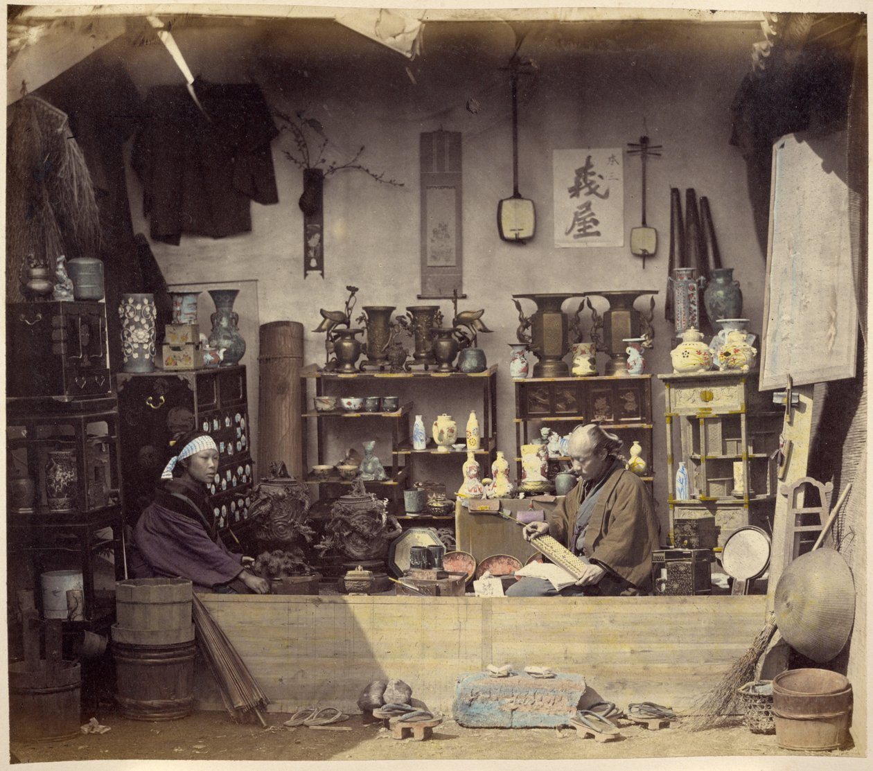Curio Shop by Felice Beato