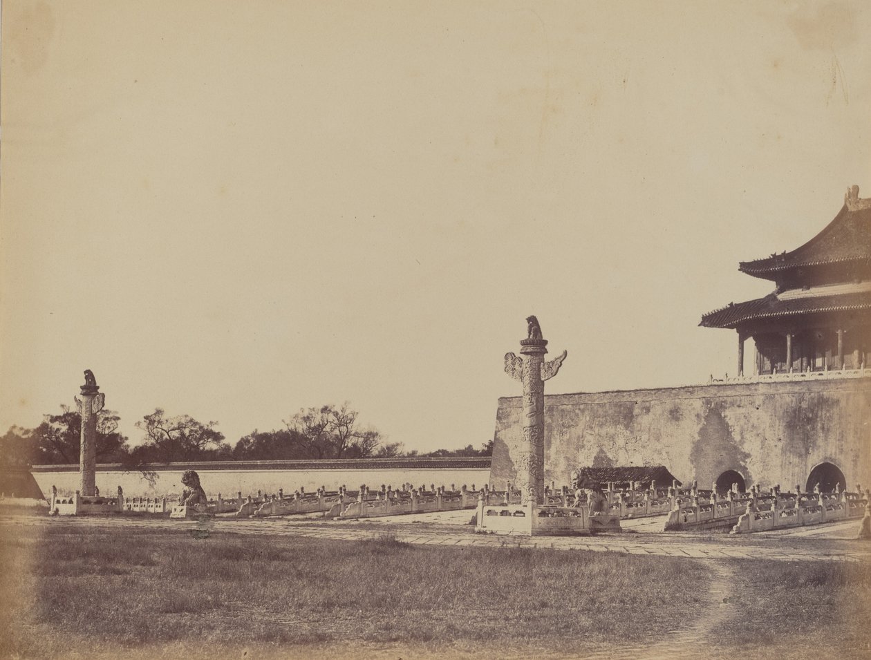 Entrance to the Winter Palace, Peking, October 29, 1860 by Felice Beato