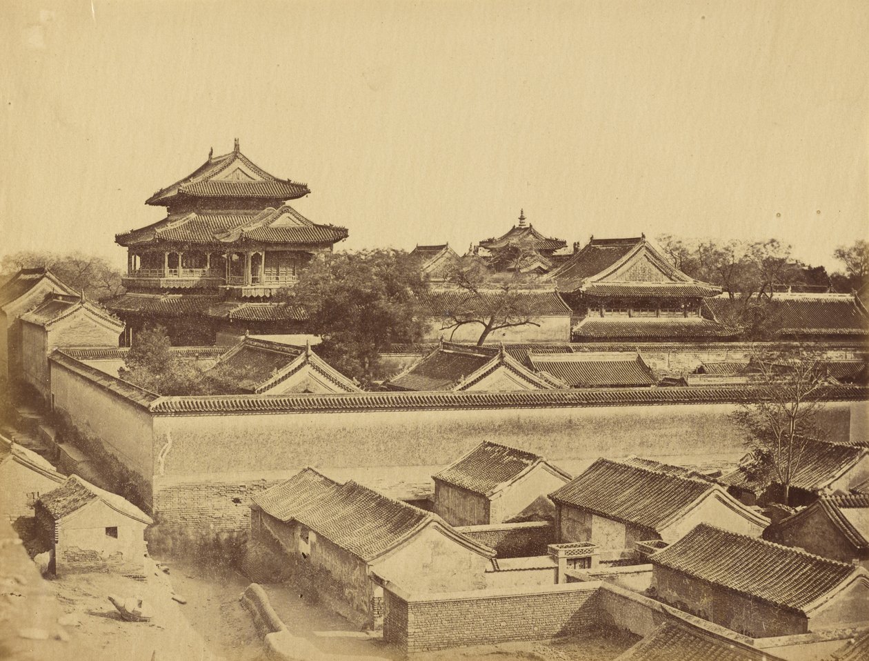 First View Seen in Peking Taken from Antin Gate, October 1860 by Felice Beato