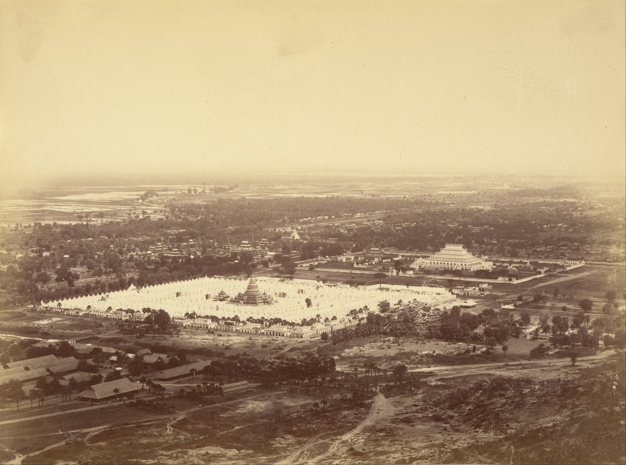 General View of Mandalay from Mandalay Hill Showing the 450 Pagodas and the Incomparable Pagoda by Felice Beato