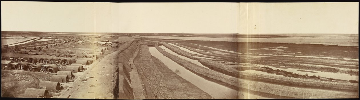 Interior of South Taku Fort, Showing the Place of Landing by Felice Beato