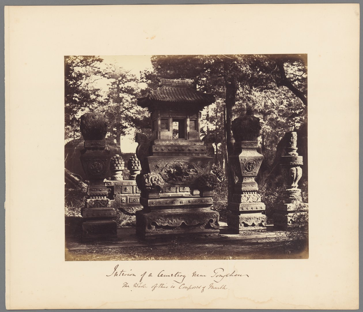 Interior of the Tomb at the Depot near Peking by Felice Beato