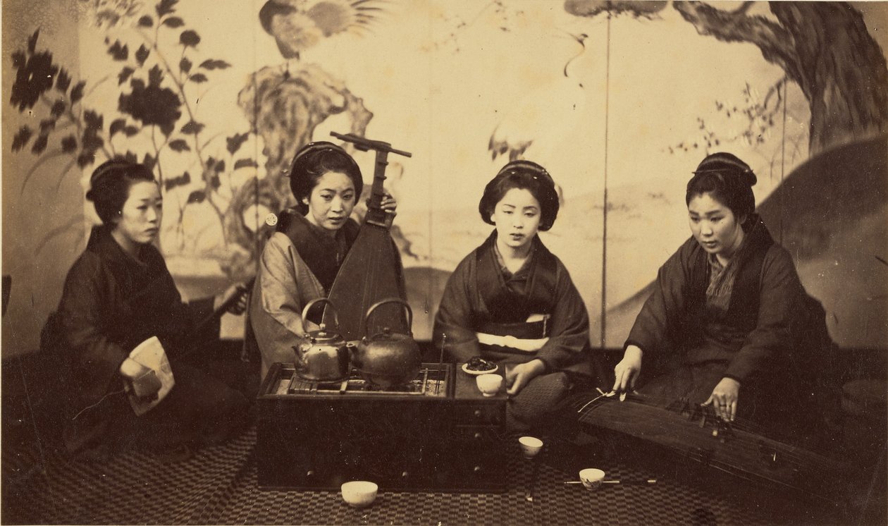 Japanese Musical Party by Felice Beato