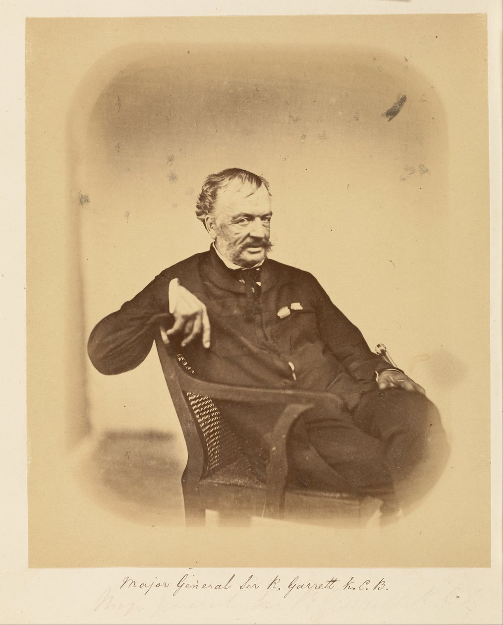 Major-General Sir R. Garrett, K.C.B. by Felice Beato