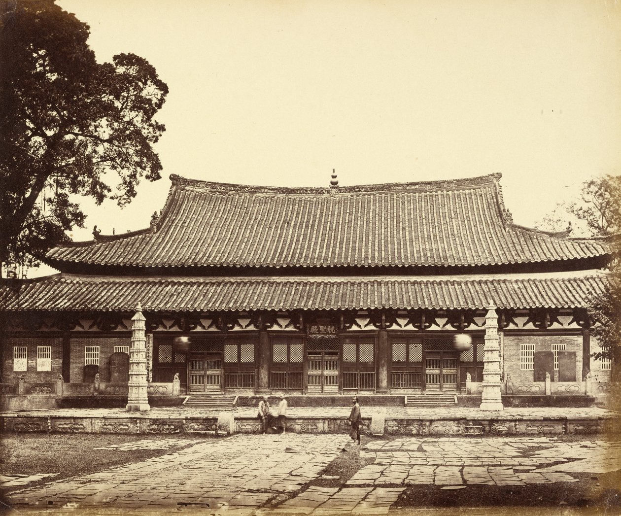 Temple in Tartar Quarter, Canton, China by Felice Beato