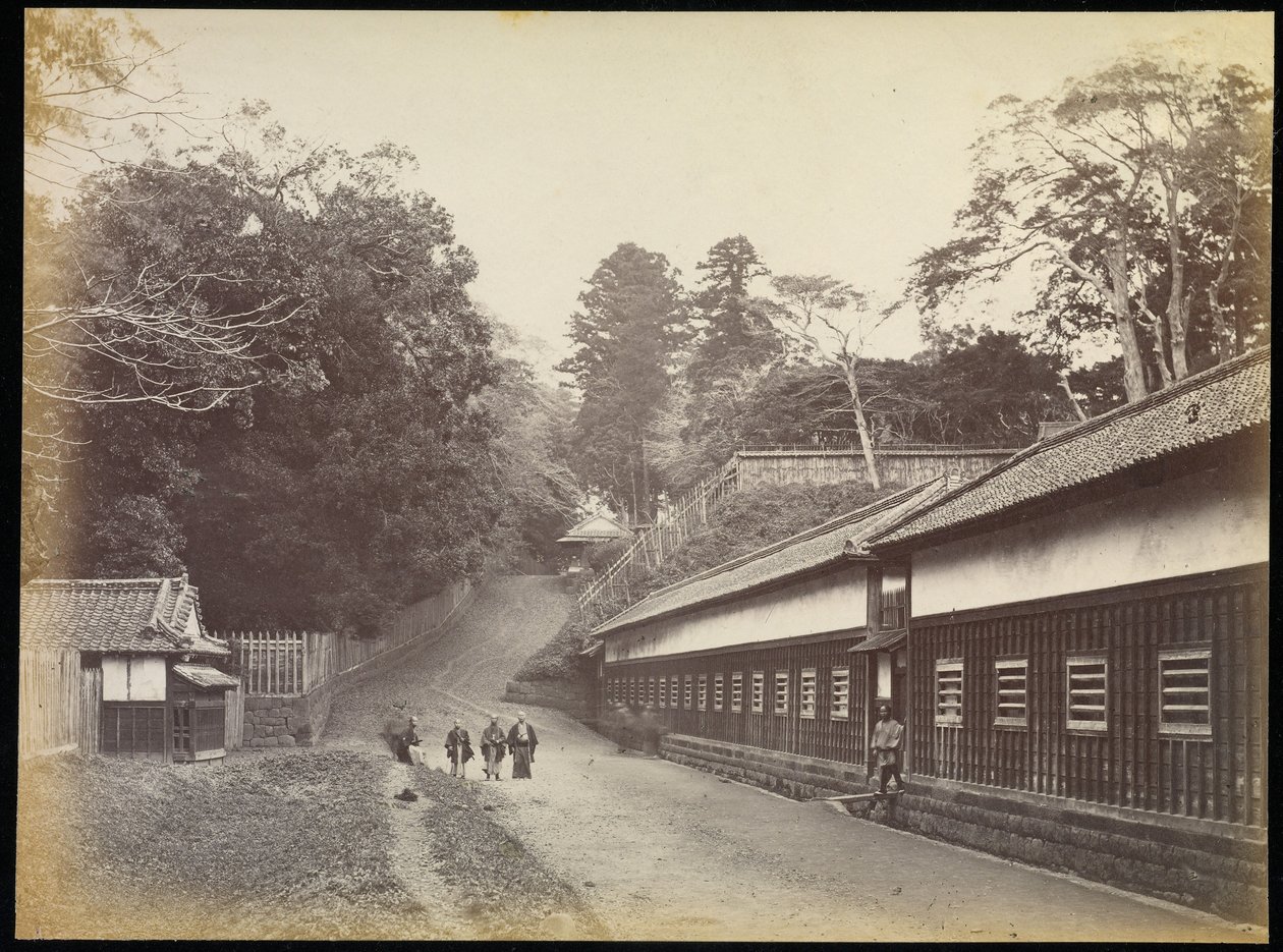 The Palace of Satsumas, Yedo by Felice Beato