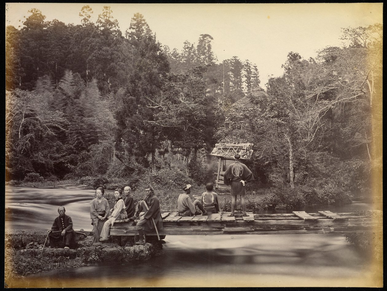 The Residence of the High Priest of Fujiyama by Felice Beato