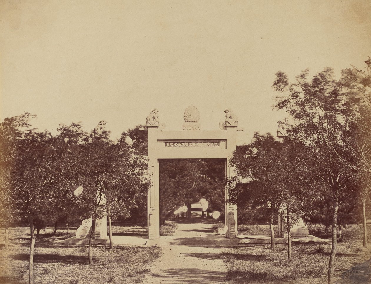 Tomb Near Palichian, the Scene of the Commencement of the Attack on September 21, 1860 by Felice Beato