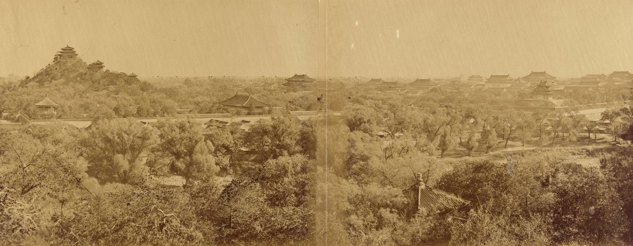 View of the Imperial Winter Palace, Pekin, Showing the Artificial Mill, October 29, 1860 by Felice Beato