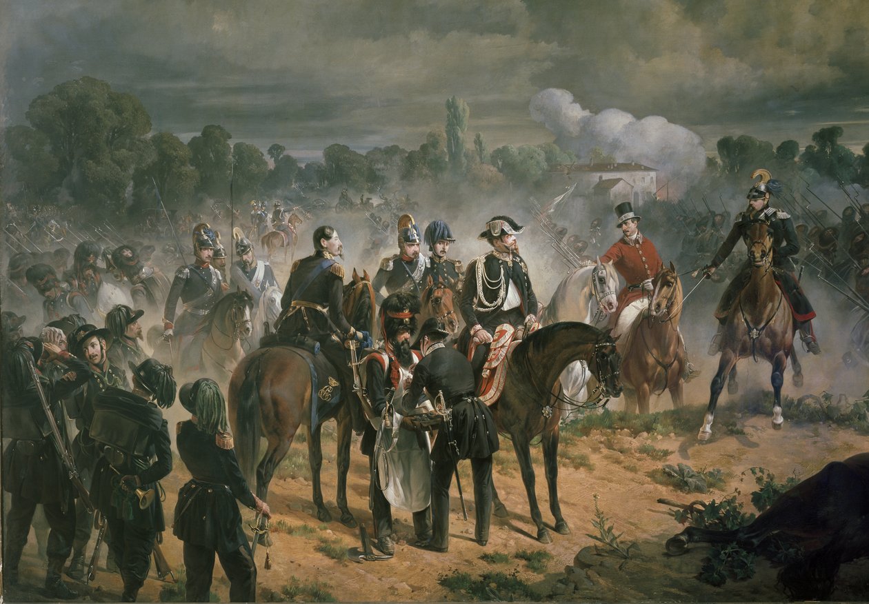 The Battle of Goito by Felice Cerruti Bauduc