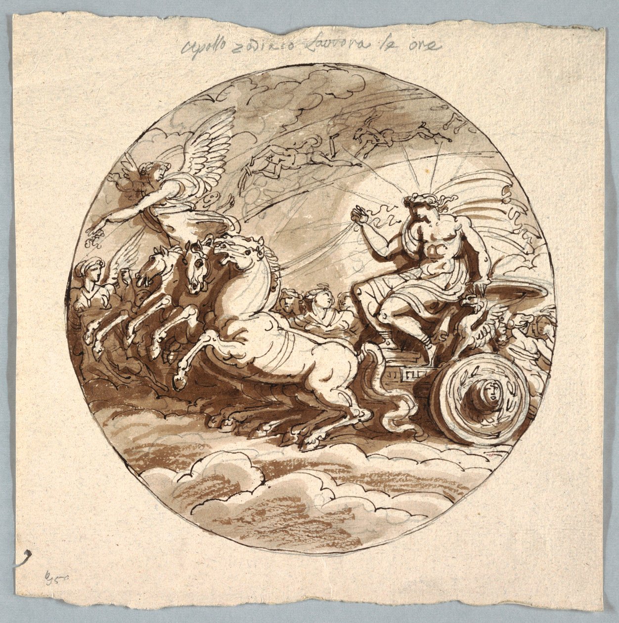 Apollo in Chariot with Aurora and the Hours by Felice Giani