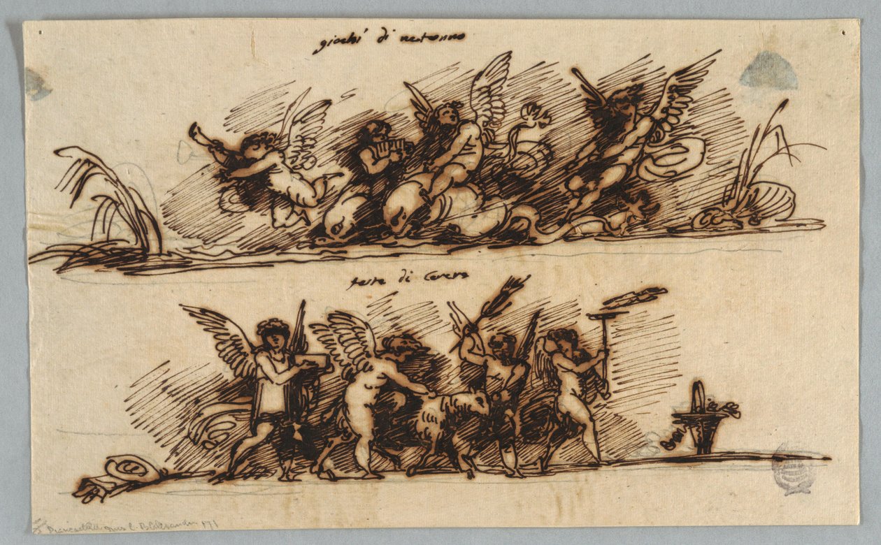 Design for Two Friezes by Felice Giani