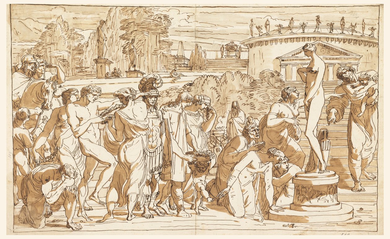 Worship of Venus in a Classical Landscape, ca. 1820 by Felice Giani