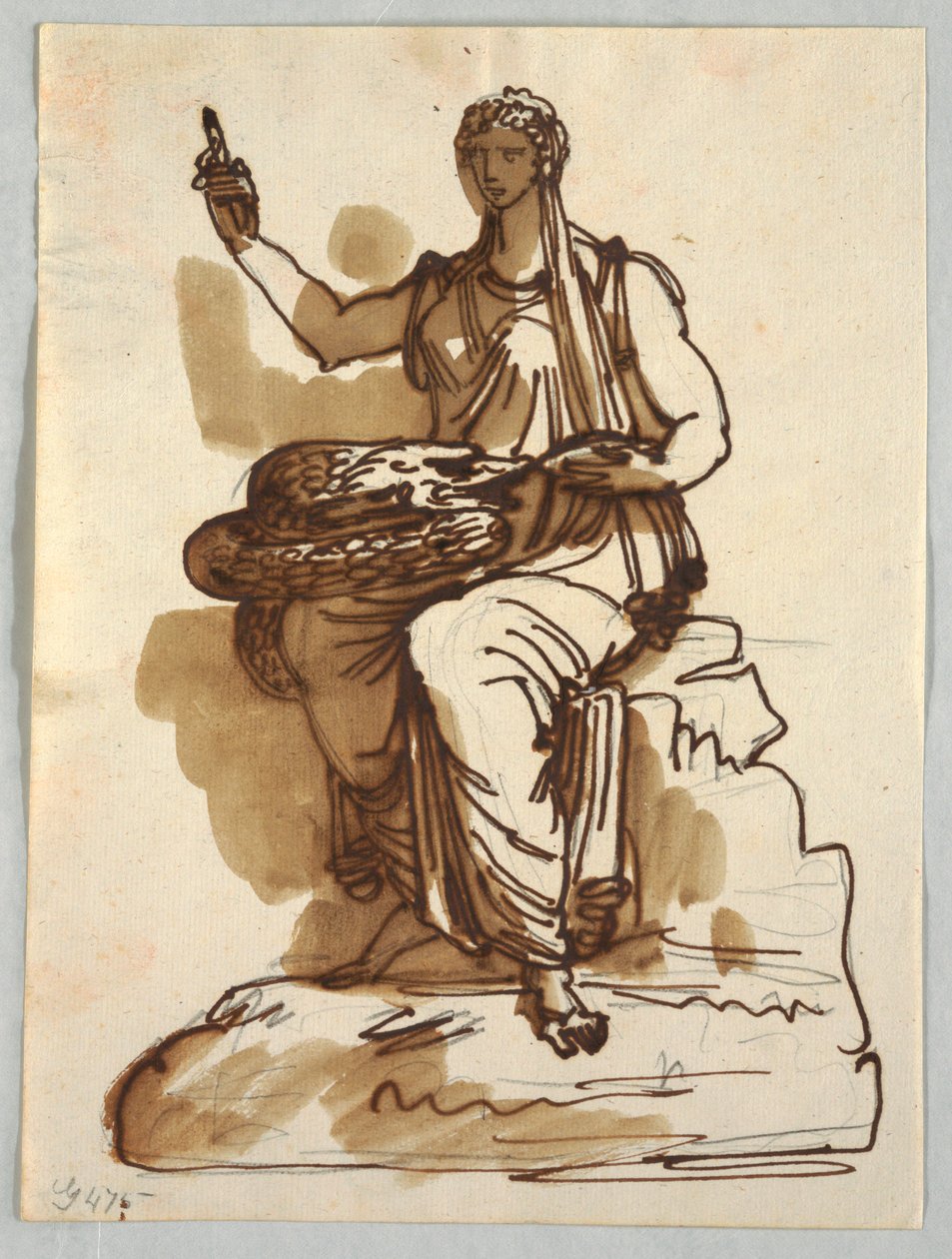 Hygeia (after an Antique Statue in Giustiniani Collection, Rome) by Felice Giani